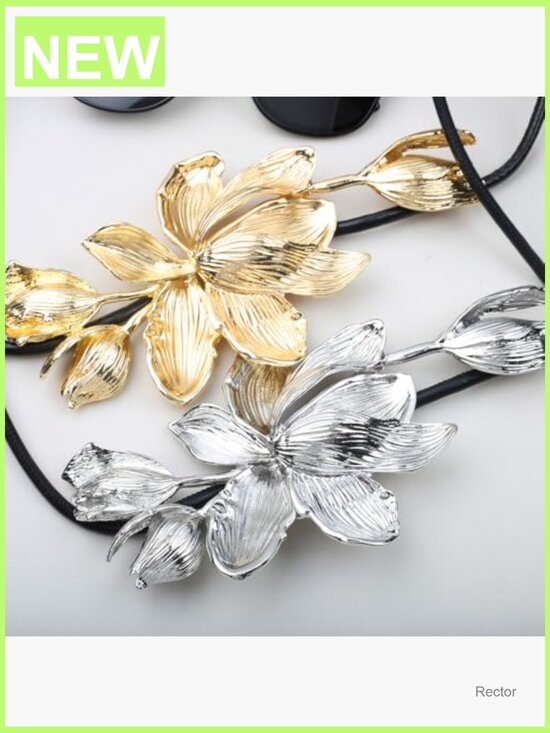 Retro Tulip Flower Waist Belt - Boho PU Leather Rope Belt for Dresses